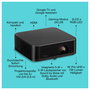 Epson EF-62B Proyector 3LCD Láser 4K HDR, 700 Lúmenes ANSI, 5000000:1, Wi-Fi/Bluetooth, Portátil, 1.6 kg, Negro - V11HB73140