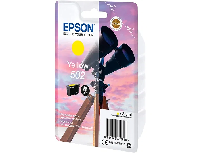 Epson 502 Cartucho de Tinta Amarillo Epson 502 Cartucho de Tinta Amarillo