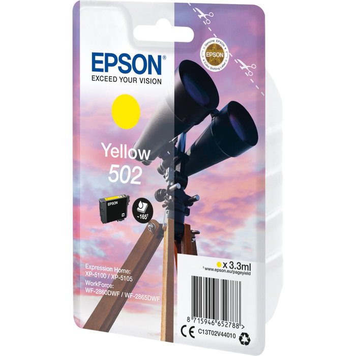 Epson 502 Cartucho de Tinta Amarillo