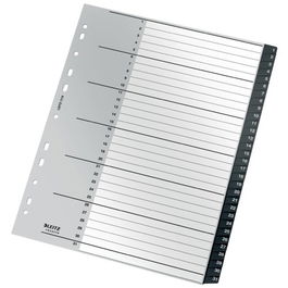 Indice Leitz Pp Recycle Numerico A4+ Pestañas 1-31 11 Taladros Negro