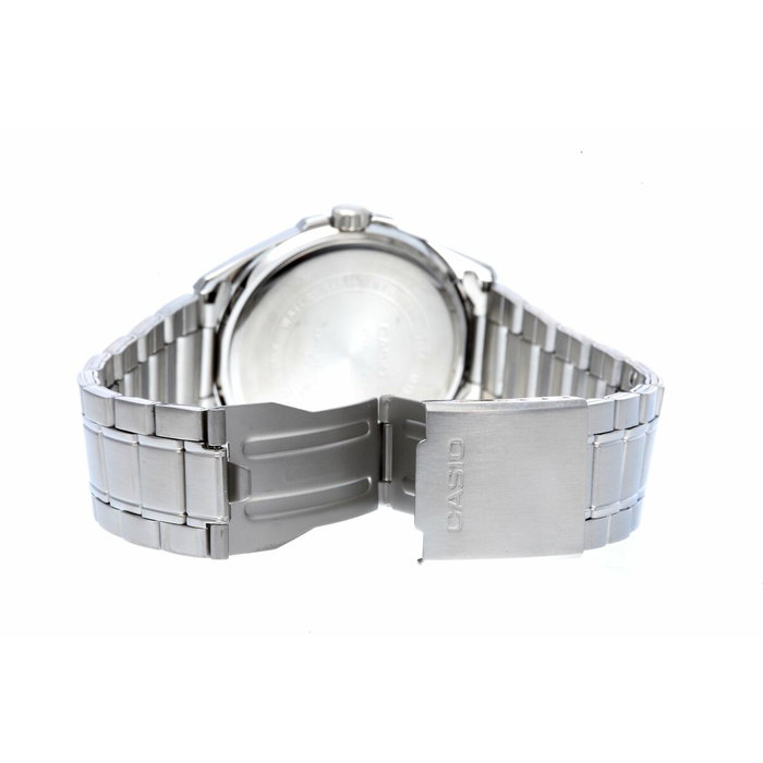 Casio MTP-1308D-1B con esfera negra y correa gris