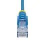 Startech N6PAT25CMBLS Cable de Red Patch Azul 0.25 m Cat6 U/UTP RJ45 - 10 Gb/s, 250 MHz, PoE+++ hasta 100 W