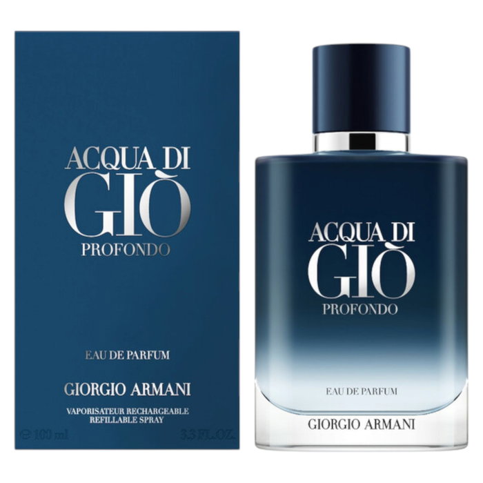 Acqua di Gio Profondo, Agua de perfume, Para hombres, Recargable, 100 ml