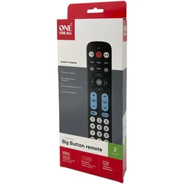 One For All Control remoto universal 2 en 1 botón grande AAARM22994