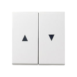 GIRA 029403 Interruptor de persiana con indicador de flecha System 55 Blanco