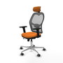 PIQUERAS Y CRESPO Silla de oficina Jorquera Naranja y Gris