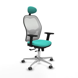 PIQUERAS Y CRESPO Silla de Oficina Jorquera Turquesa y Blanco