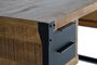 GINER Y COLOMER Escritorio de Madera de Mango y Metal 4 Cajones Natural
