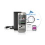 Philips DPM 6000/02 Grabadora de Voz Digital, Memoria SD/SDHC, Pantalla TFT 2.4", 30h Batería, Negro/Plata