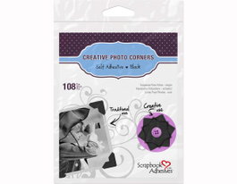 Scrapbook Adhesives by 3L Esquinas adhesivas papel negro 12mm 108u