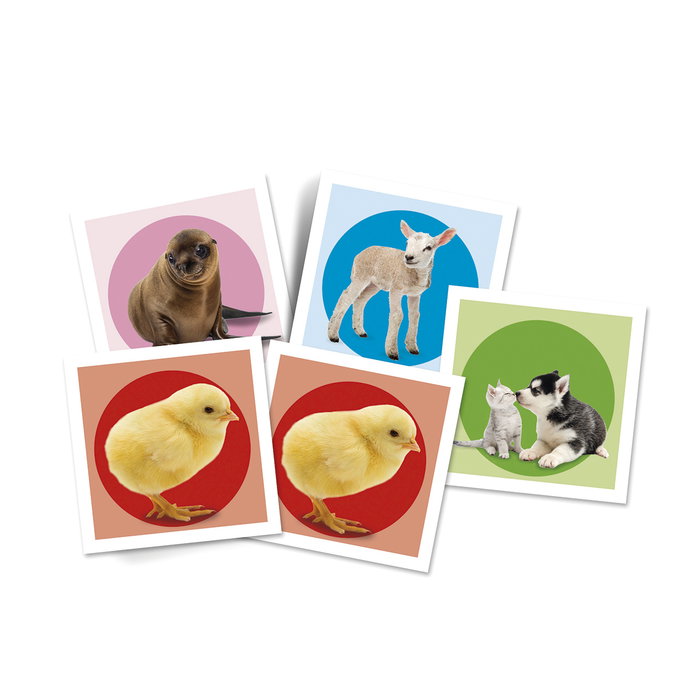 Clementoni Memo Pocket Baby Animales 18315 Juego de Memoria para Niños