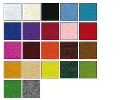 Innspiro Set de 22 láminas de fieltro acrílico surtido colores 20x30cm