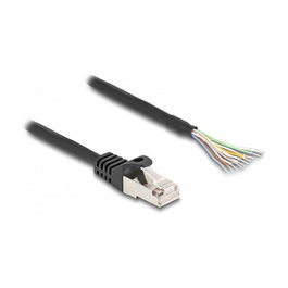 DeLOCK Cable de red RJ50 macho a extremos abiertos S/FTP 5 m Negro