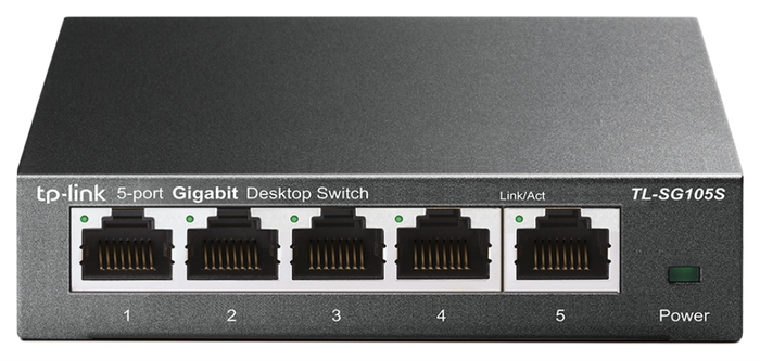 TP-Link TL-SG105S Switch de 5 Puertos Gigabit Ethernet Negro
