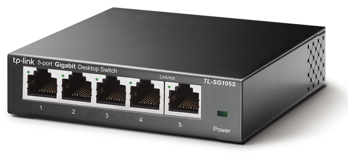 TP-Link TL-SG105S Switch de 5 Puertos Gigabit Ethernet Negro