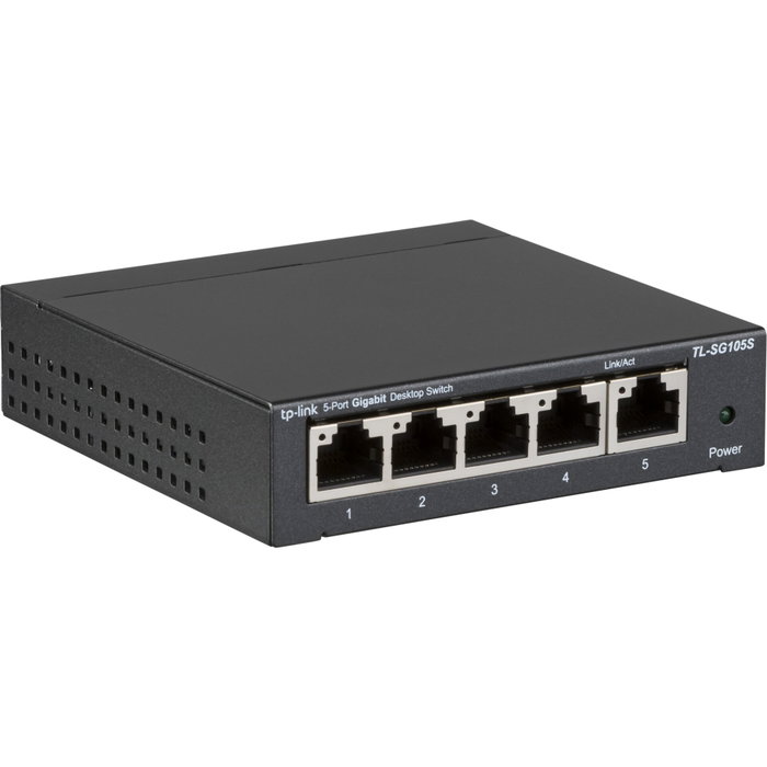 TP-Link TL-SG105S Switch Gigabit de 5 Puertos Negro