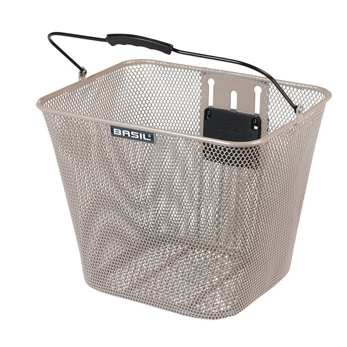 Basil Bilbao KF Cesta para Bicicleta Manillar Acero 22x26x28 cm Compatible KlickFix Basil Bilbao KF Cesta para Bicicleta Manillar Acero 22x26x28 cm Compatible KlickFix