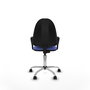 PIQUERAS Y CRESPO Silla de oficina Aýna Azul claro con base cromada