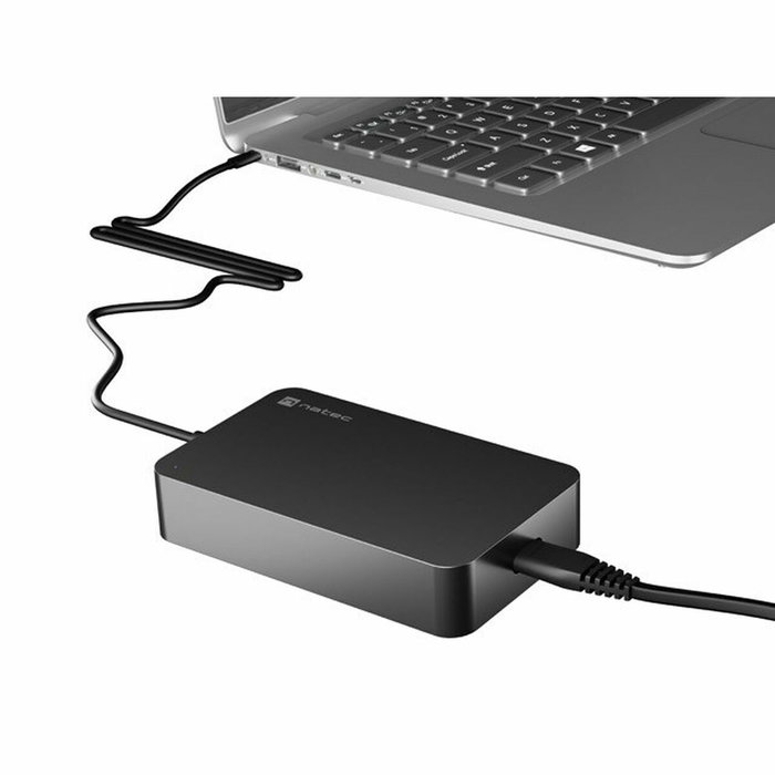 NATEC Grayling Adaptador e Inversor de Corriente 90 W USB-C Negro NATEC Grayling Adaptador e Inversor de Corriente 90 W USB-C Negro