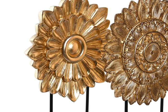 DKD Home Decor Decoración de Resina y Metal Círculo Surtido de 2 Unidades DKD Home Decor Decoración de Resina y Metal Círculo Surtido de 2 Unidades