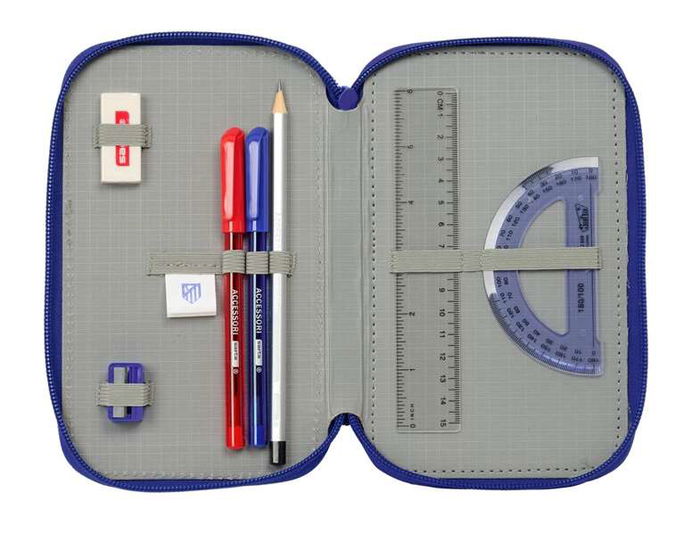 Safta Plumier Triple 37 Piezas Atco. De Madrid 12,5x19,5x5,5 cm