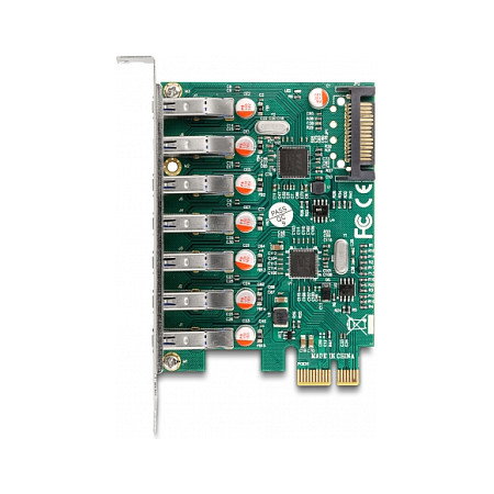 DeLOCK 90104 Tarjeta PCI Express x1 a 7 x USB 3.2 Gen 1 Tipo-A DeLOCK 90104 Tarjeta PCI Express x1 a 7 x USB 3.2 Gen 1 Tipo-A