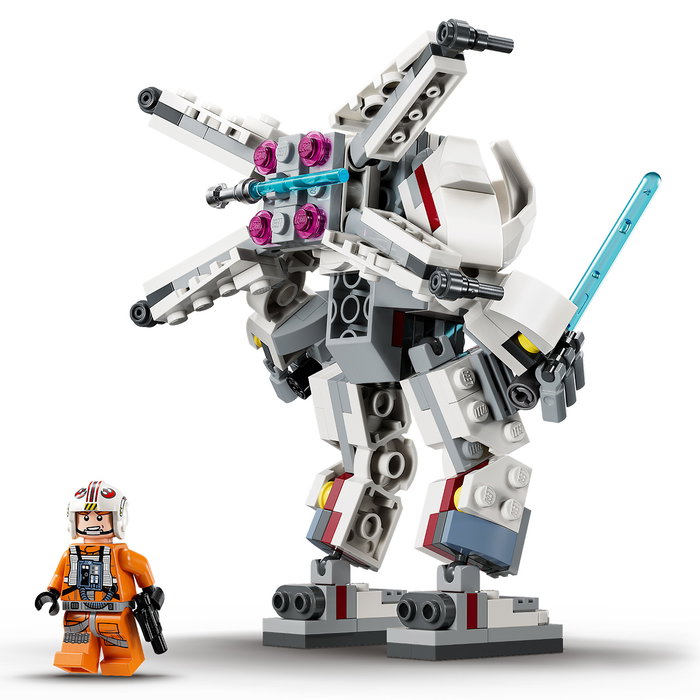 LEGO 75390 Star Wars Meca Ala-X de Luke Skywalker con Minifigura, Mochila Propulsora, Espada Láser y Bláster para Niños +6 Años LEGO 75390 Star Wars Meca Ala-X de Luke Skywalker con Minifigura, Mochila Propulsora, Espada Láser y Bláster para Niños +6 Años