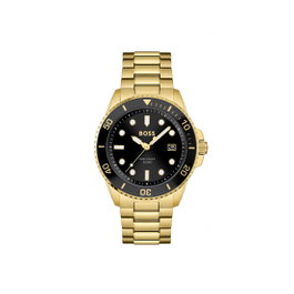 Boss Reloj 1513917 Dorado con Esfera Negra