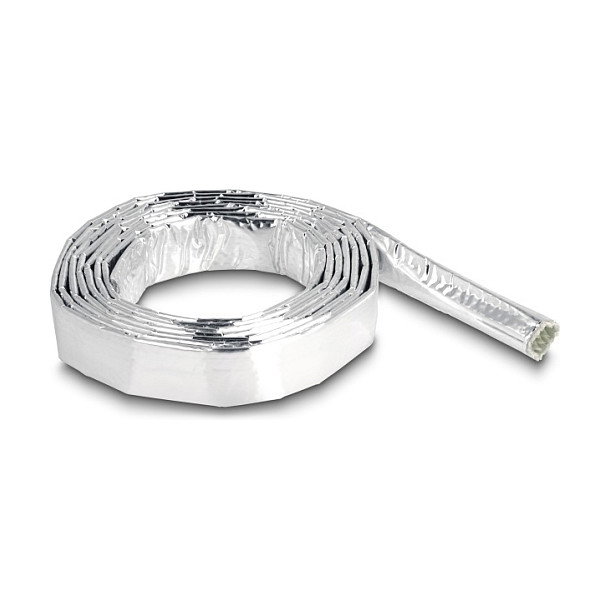 DeLOCK Funda de cable de fibra de vidrio y aluminio 2 m x 10 mm - Plata DeLOCK Funda de cable de fibra de vidrio y aluminio 2 m x 10 mm - Plata
