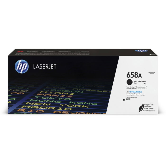 HP 658A Negro Cartucho de Tóner Original LaserJet W2000A
