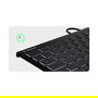 KeySonic KSK-5211ELU Mini Teclado USB con Touchpad QWERTZ Alemán LED Negro