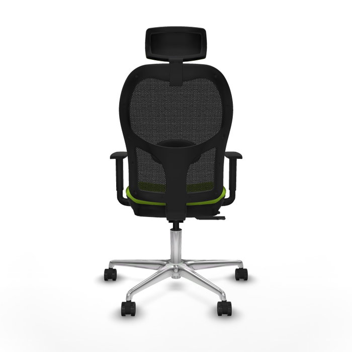 PIQUERAS Y CRESPO Silla de oficina Jorquera con mecanismo Sincro/Traslack, Pistacho y Negro