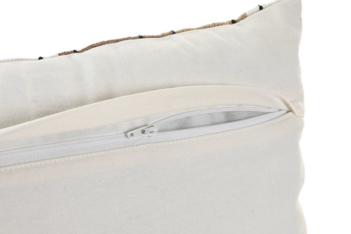 DKD Home Decor Cojin Tradicional India Lino Multicolor Algodon Velvet 30 x 50 cm (2 Unidades)