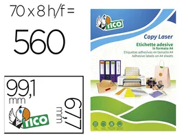 Avery Etiqueta Adhesiva Verde Fluorescente Permanente FSC 99,1x67,7 mm Caja 560 Unidades