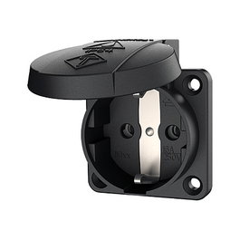 Mennekes 11032 Schuko-Anbau-Steckdose 16A 230V negro