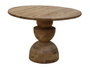 DKD Home Decor Mesa Redonda de Comedor Acacia Natural 115x115x76