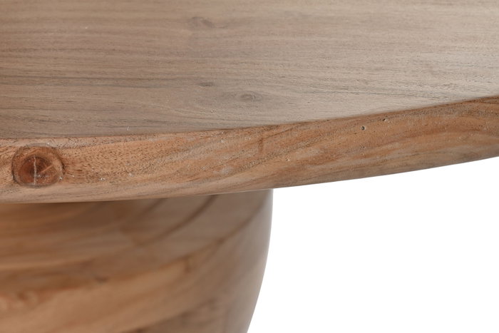 DKD Home Decor Mesa Redonda de Comedor Acacia Natural 115x115x76