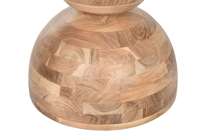 DKD Home Decor Mesa Redonda de Comedor Acacia Natural 115x115x76