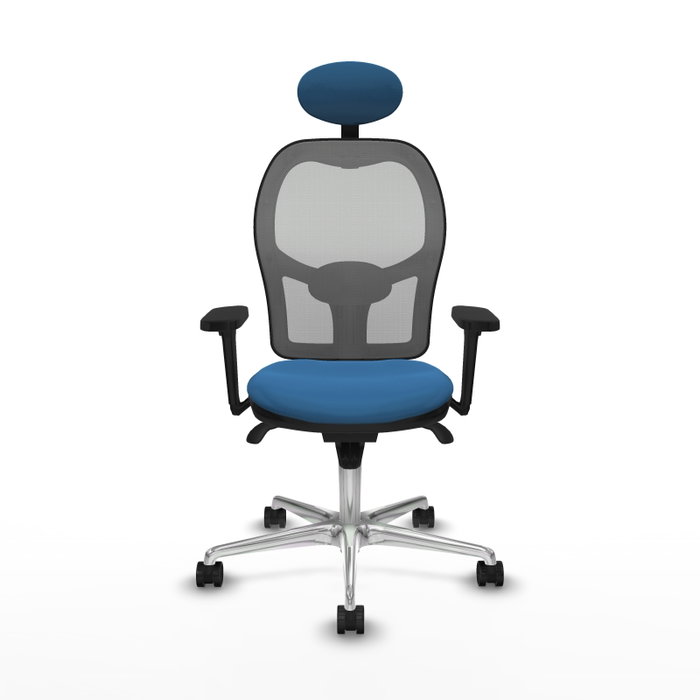 PIQUERAS Y CRESPO Silla de oficina Jorquera con mecanismo Sincro, Azul claro y Gris PIQUERAS Y CRESPO Silla de oficina Jorquera con mecanismo Sincro, Azul claro y Gris