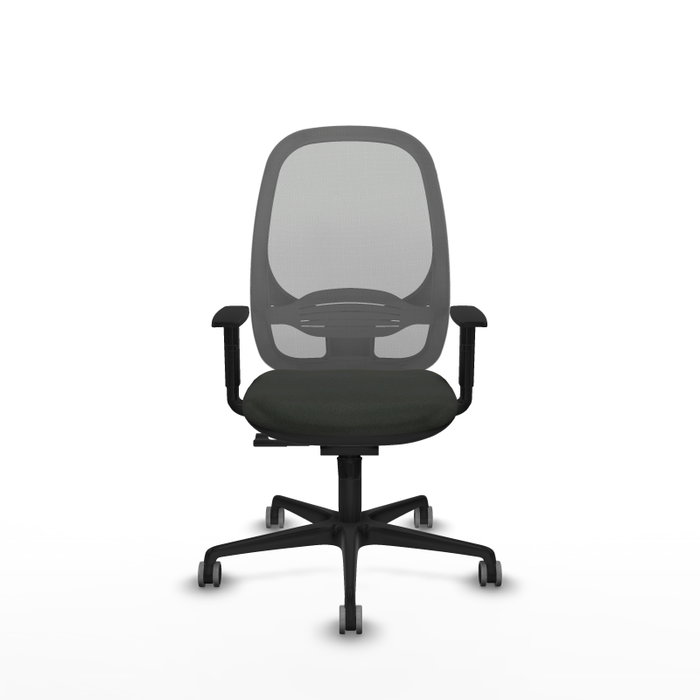 PIQUERAS Y CRESPO Silla de oficina Cilanco con mecanismo Sincro, Negro y Gris PIQUERAS Y CRESPO Silla de oficina Cilanco con mecanismo Sincro, Negro y Gris