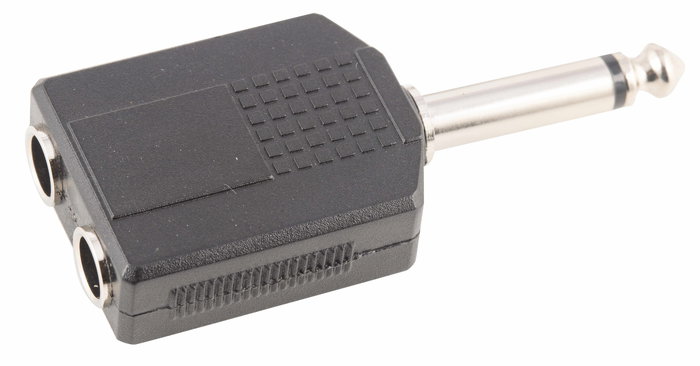 Adaptador Dual Jack Mono 1/4 Hembra X 2 Jack Mono 1/4 A089