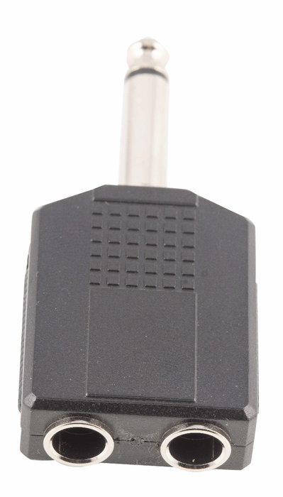 Adaptador Dual Jack Mono 1/4 Hembra X 2 Jack Mono 1/4 A089