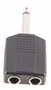 Adaptador Dual Jack Mono 1/4 Hembra X 2 Jack Mono 1/4 A089
