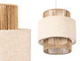 GIFTDECOR Lámpara Triple Cuerda Tulipa Grande Blanco-Marron
