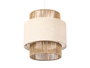 GIFTDECOR Lámpara Triple Cuerda Tulipa Grande Blanco-Marron