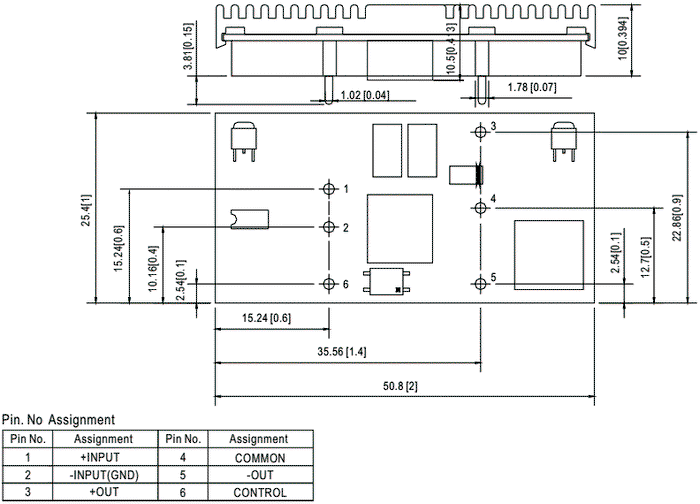 MEAN WELL NSD10-12D15 Convertidor DC/DC 9,9W 15VDC