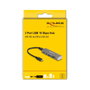 DeLOCK Concentrador USB 3 puertos con lector de tarjetas SD/Micro SD y USB Type-C Gris
