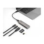 DeLOCK Concentrador USB 3 puertos con lector de tarjetas SD/Micro SD y USB Type-C Gris
