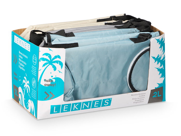 LEKNES Nevera Botella 2L Surtidos Pastel 31x18x2.5 cm (Set de 12)