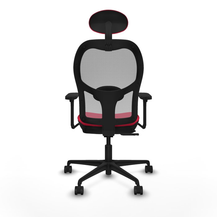 PIQUERAS Y CRESPO Silla de oficina Jorquera con mecanismo Sincro/Traslack, Rojo y Gris PIQUERAS Y CRESPO Silla de oficina Jorquera con mecanismo Sincro/Traslack, Rojo y Gris